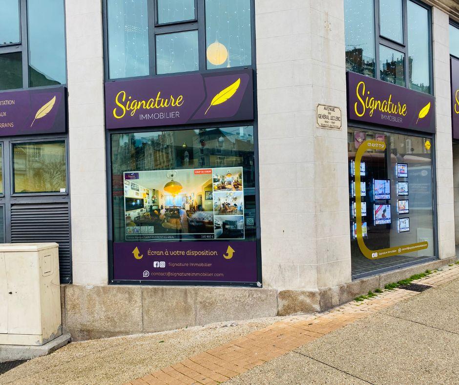 Signature : Agence immobilière au Mans